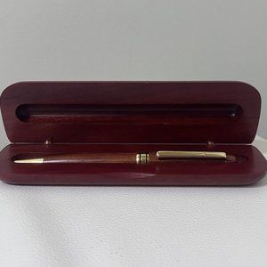 Wooden Ballpoint Pen Set with Rosewood Box and Pen